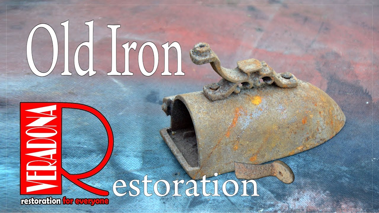 Rusted of antique irons Restoration DIY 1
