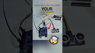 DIY Arduino Distance Sensor | HC-SR04 with Buzzer and LED #diy #uno  #shorts