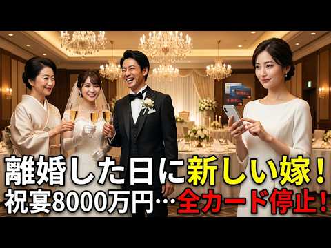 離婚した日に新しい嫁を迎えたと喜ぶ義実家。その3分後、祝宴の会計8000万円を踏み倒させないよう、全カードを利用停止にしてやった。