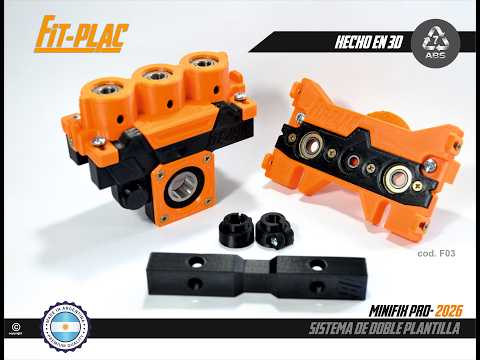 Plantilla Minifix y tarugos laterales  F03 2026 Fit-Plac