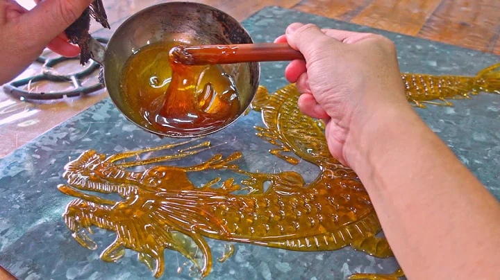 惊人的传统技艺! 画糖手艺, 画糖龙 - 传统技艺 - 天天要闻