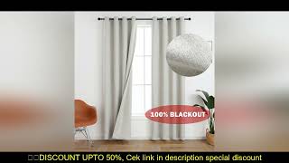 310Cm Height Custom Made 100% Blackout Soundproof Curtain Blackout Faux Linen Curtains For Bedroom L