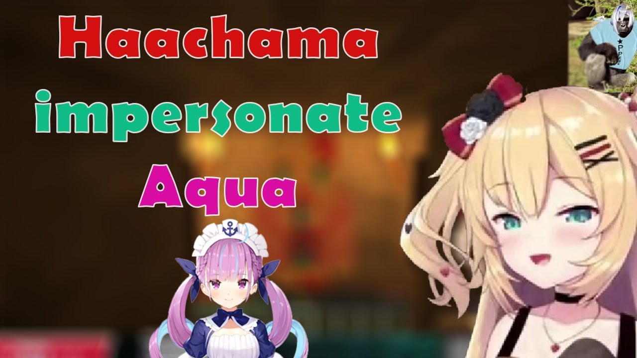 Haachama do an Impersonation of Aqua and its almost the same as the real one with Kanata