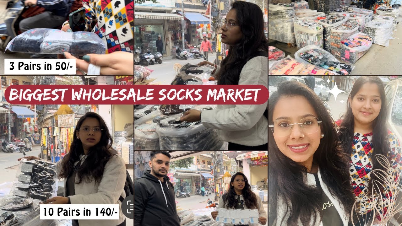 Asia's Largest Wholesale Socks Market in Shastri Nagar, Delhi 🛍️ | Cheap Prices & Variety Galore!