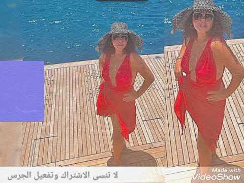 احدث ظهور للفنانه رانيا يوسف بالمايوه الاحمر في اجواء صيفيه