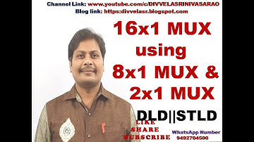 16:1 Multiplexer using 8:1 and 2:1 Multiplexer || 16x1 Multiplexer using 8x1 and 2x1 Multiplexer ||