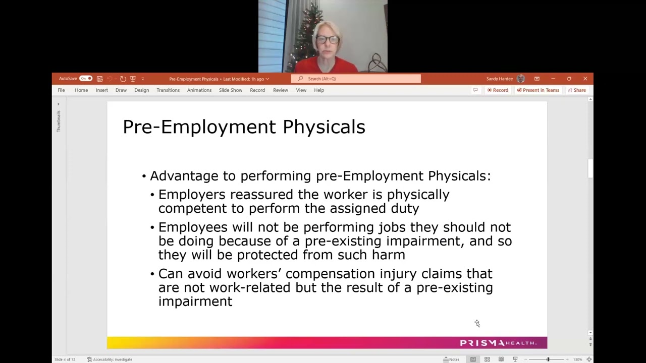 Why pre-employment physicals are important – Prisma Health Employer Health Services