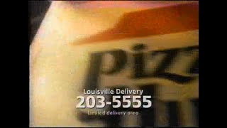 Pizza Hut New Delivery Phone Number For Louisville KY Commercial (1995)