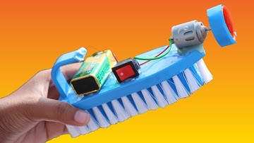 How to Make a Floor Cleaning Machine - How to Make an Easy BristleBot