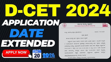 D-CET 2024 Application Date Extended | TTT Academy |