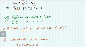 Linear Algebra (Eigen values of a matrix) Question UGC NET (Q.ID.K(NET)LA11M) #Mathsforall