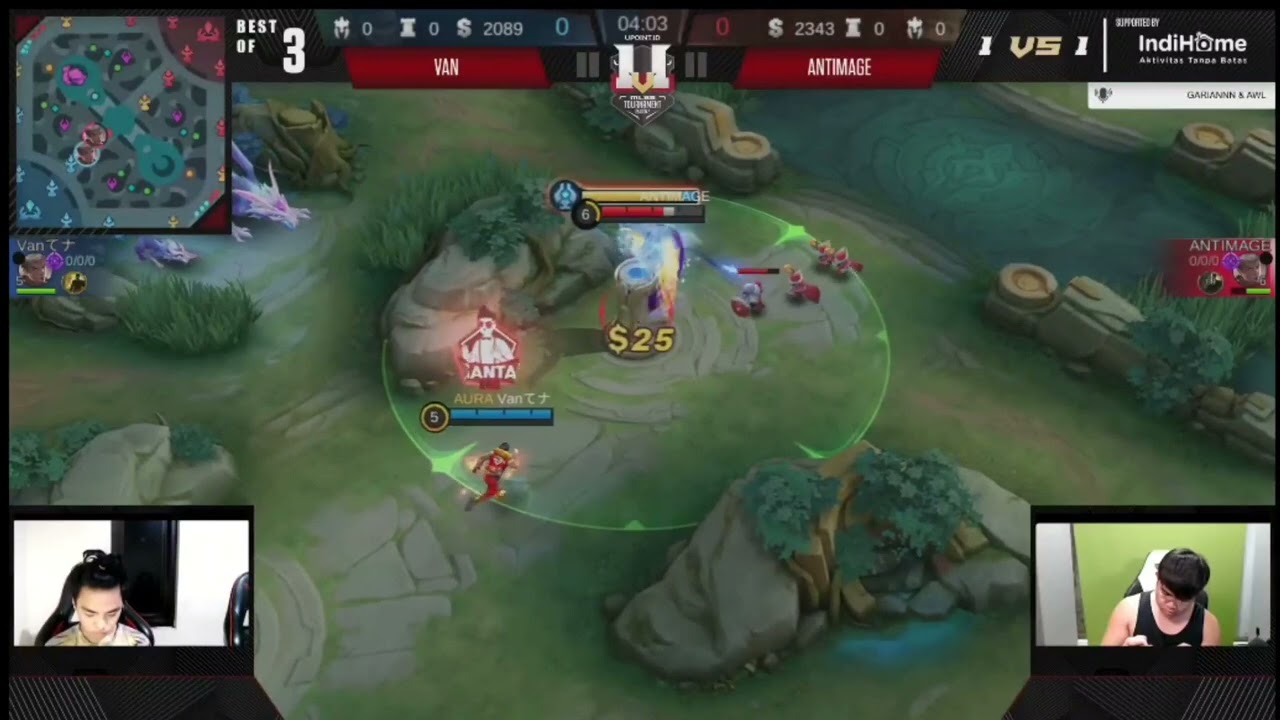 Antimage vs Aura van game 1 | Upoint esport  1vs1 chou s2