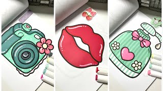 | Color With Me (ASMR) | Satisfying & Relaxing Coloring Compilation | Alcohol Markers
