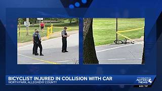 Bicyclist seriously injured after being hit by vehicle at North Park in Allegheny County