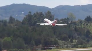 Overloaded Plane Flies Toward Mountains