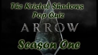 Arrow Trivia Quiz - Season 1