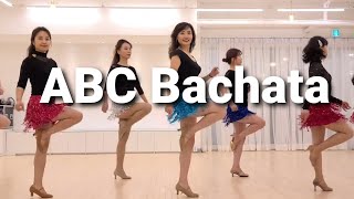 ABC Bachata Line Dance (Beginner) Demo l 에이비씨 바차타 라인댄스 l Linedance Resimi