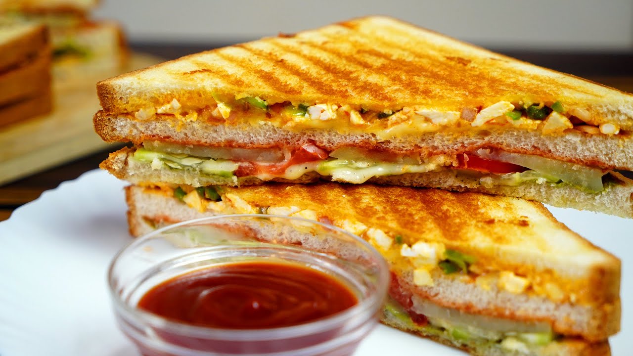 Sandwich | Mix veg grill Sandwich | Cheese Sandwich | Sandwich Recipe | Taste Unfold