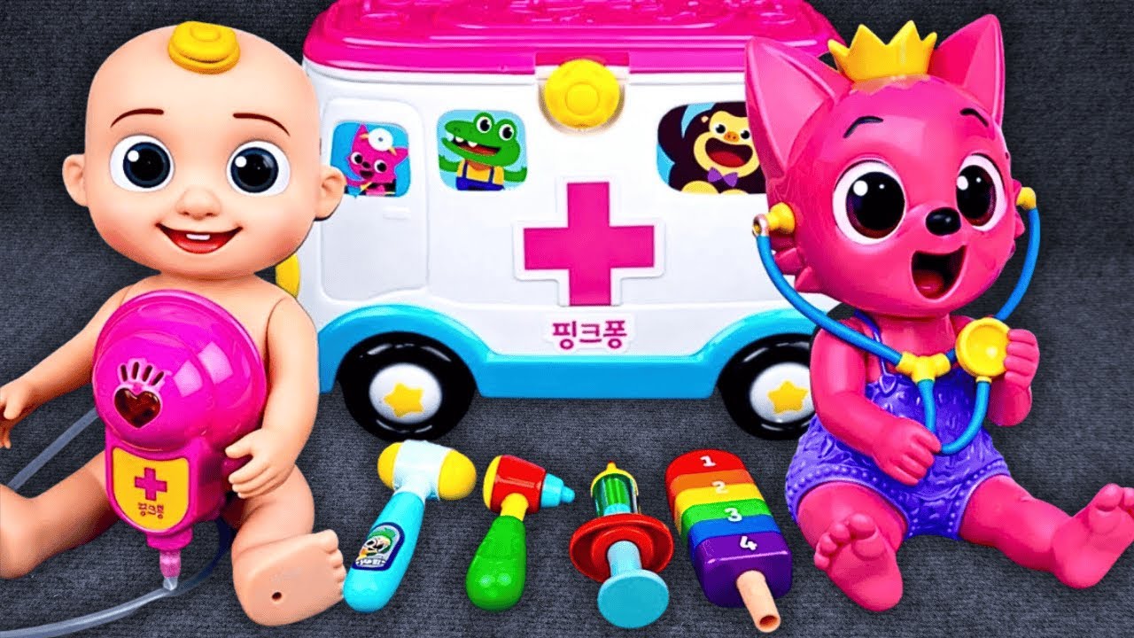 20 Minutos Satisfatórios Unboxing De Brinquedos De Médico COCOMELON e Coleção De Ambulâncias ASMR