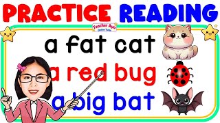 Cvc Phrases Lesson For Kinder Grade1 Learn To Read Reading Tutorial For Kids Teacher Aya