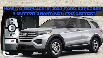How to replace a 2022 Ford Explorer 4 Button Smart Remote Key Fob battery