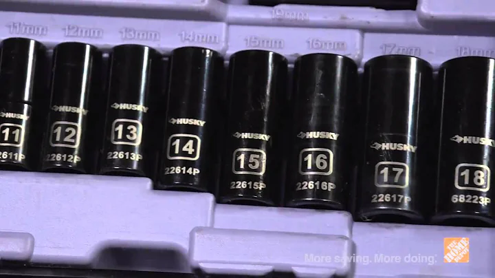 Husky 99pc black chrome mechanic's tool set at Home Depot