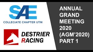 SAE UTM AGM 2020_Part 1_What is SAE UTM and Destrier Alumni