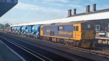 GBRf 73213 TnT 73212 haul an RHTT Set through Tonbridge for a run to North Kent 28/8/20