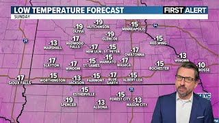 Snow exits as the coldest air of the season moves in