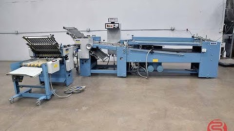 2002 MBO B123 4/4 Continuous Feed Paper Folder w/ 8 Page Unit and Mobile Delivery