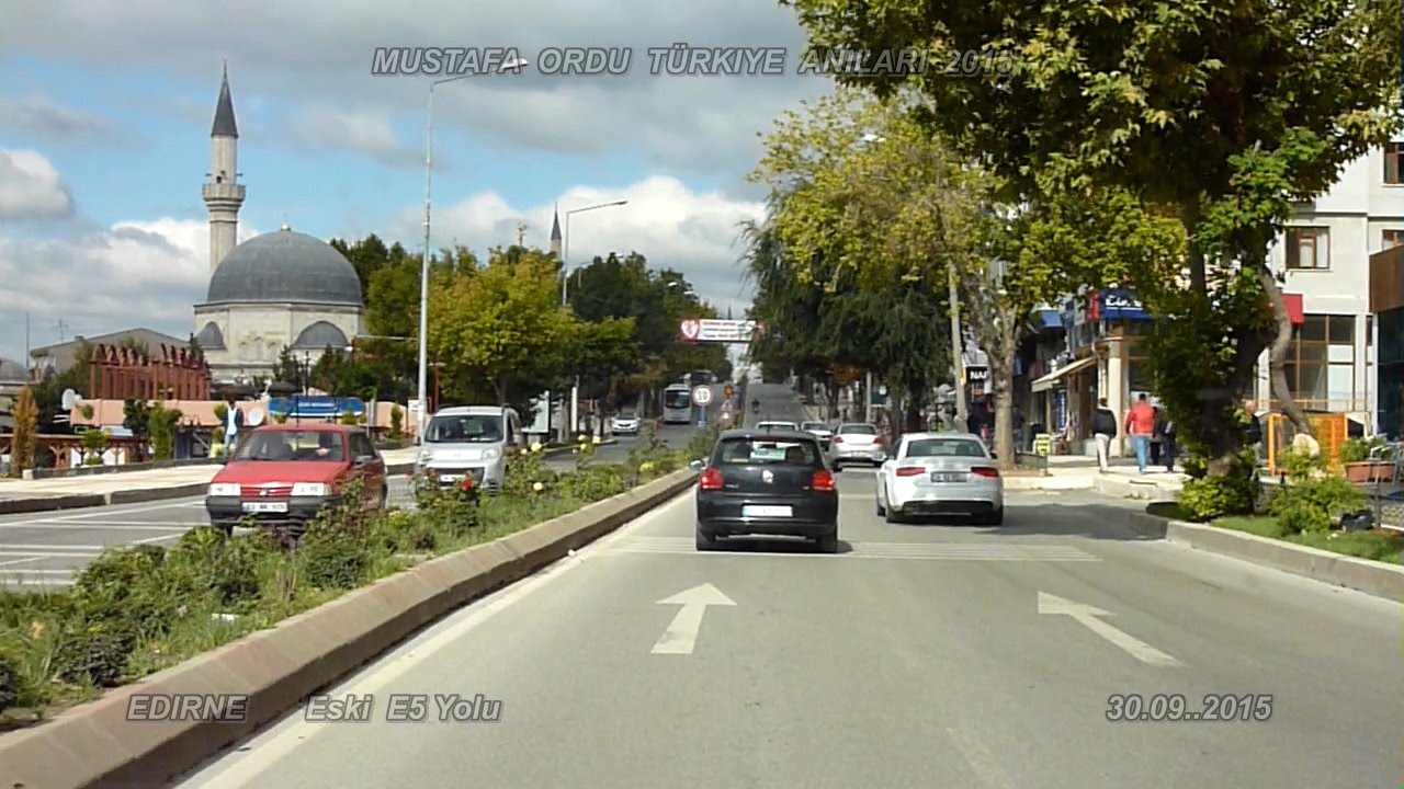 2015 Yılı Edirne - Babaeski Eski E5 Yolu Havsa Necatiye Kuleli Trakya Türkiye Yolları Sila Izin Yolu