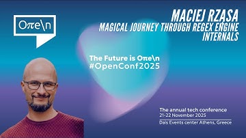 Maciej Rząsa - Magical journey through regex engine internals | #open_conf