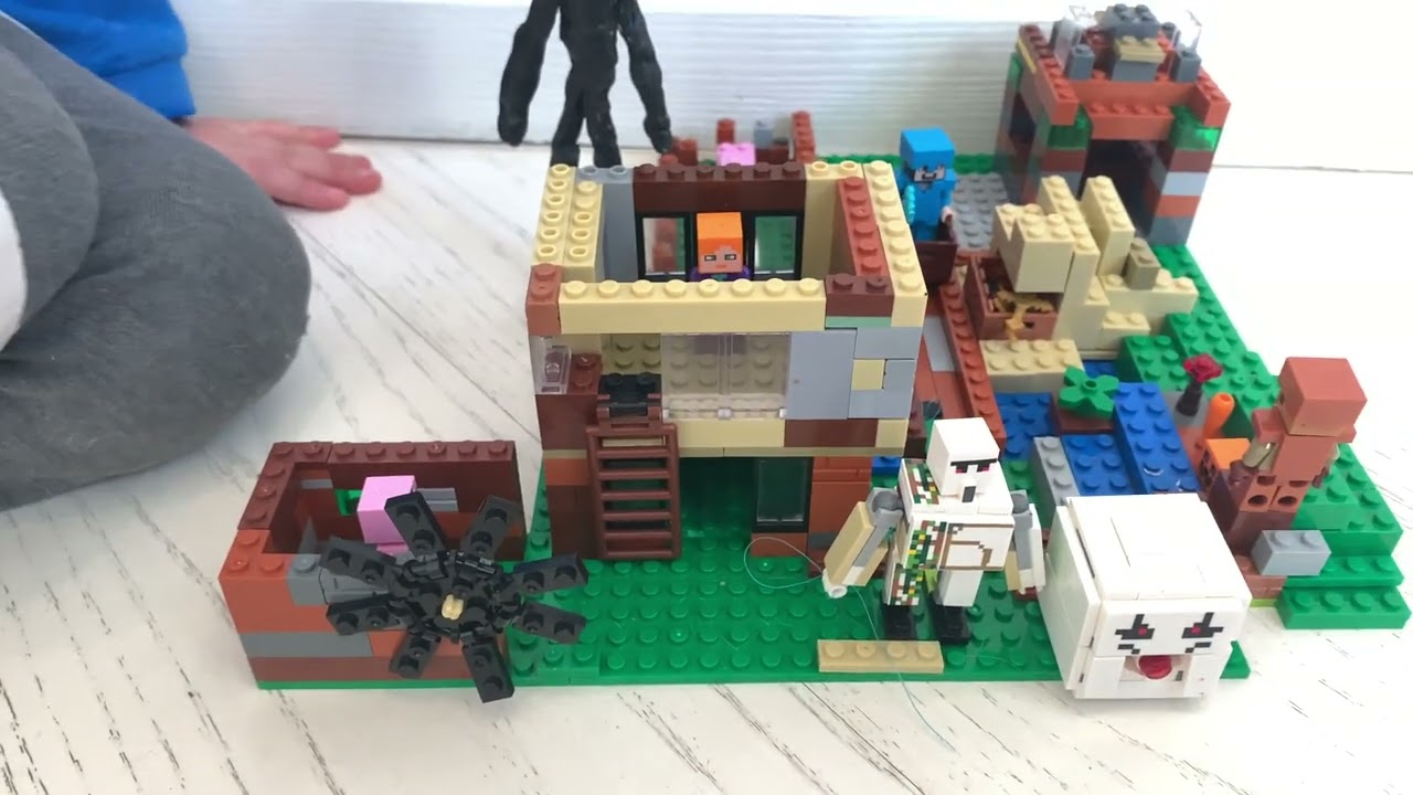 Брейкинг ньюс нападает на деревню Майнкрафт. Breaking news Attacks Minecraft Village