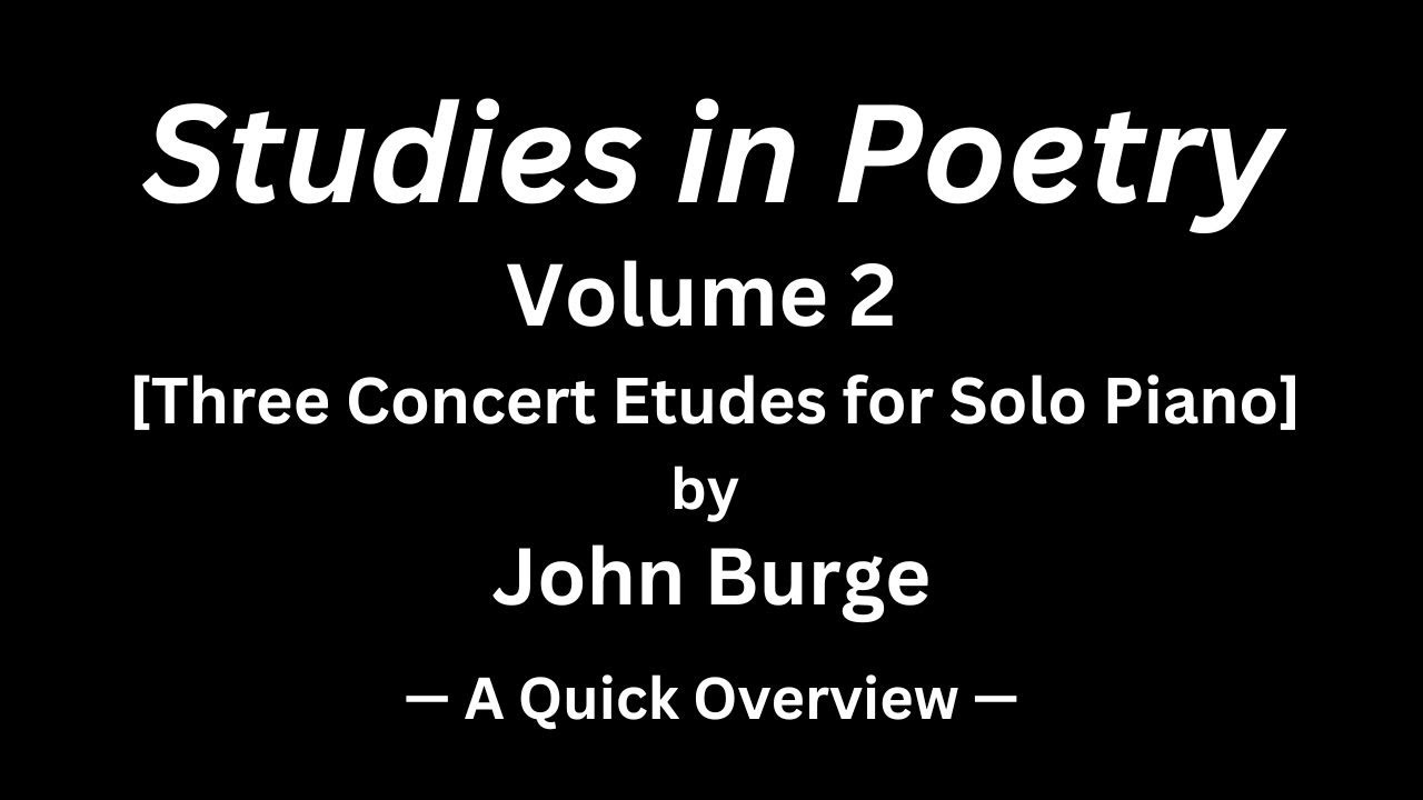 Studies in Poetry, Vol. 2 by John Burge — Quick Overview