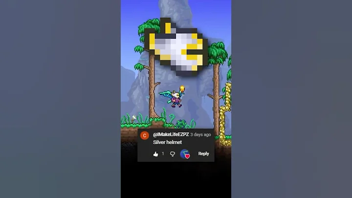 Terraria Fact Day 354: Silver Helmet #terraria #gaming #shorts @IMakeLifeEZPZ