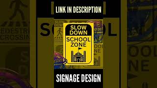 PLEASE SLOW DOWN⚠️Signage Design