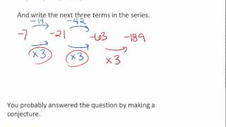 2.1 (1 of 2) Inductive Reasoning & Conjectures