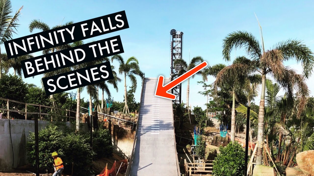 Infinity Falls BEHIND THE SCENES look | SeaWorld Orlando
