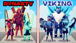 ULTIMATE DYNASTY TEAM vs ULTIMATE VIKING TEAM | TABS - Totally Accurate Battle Simulator