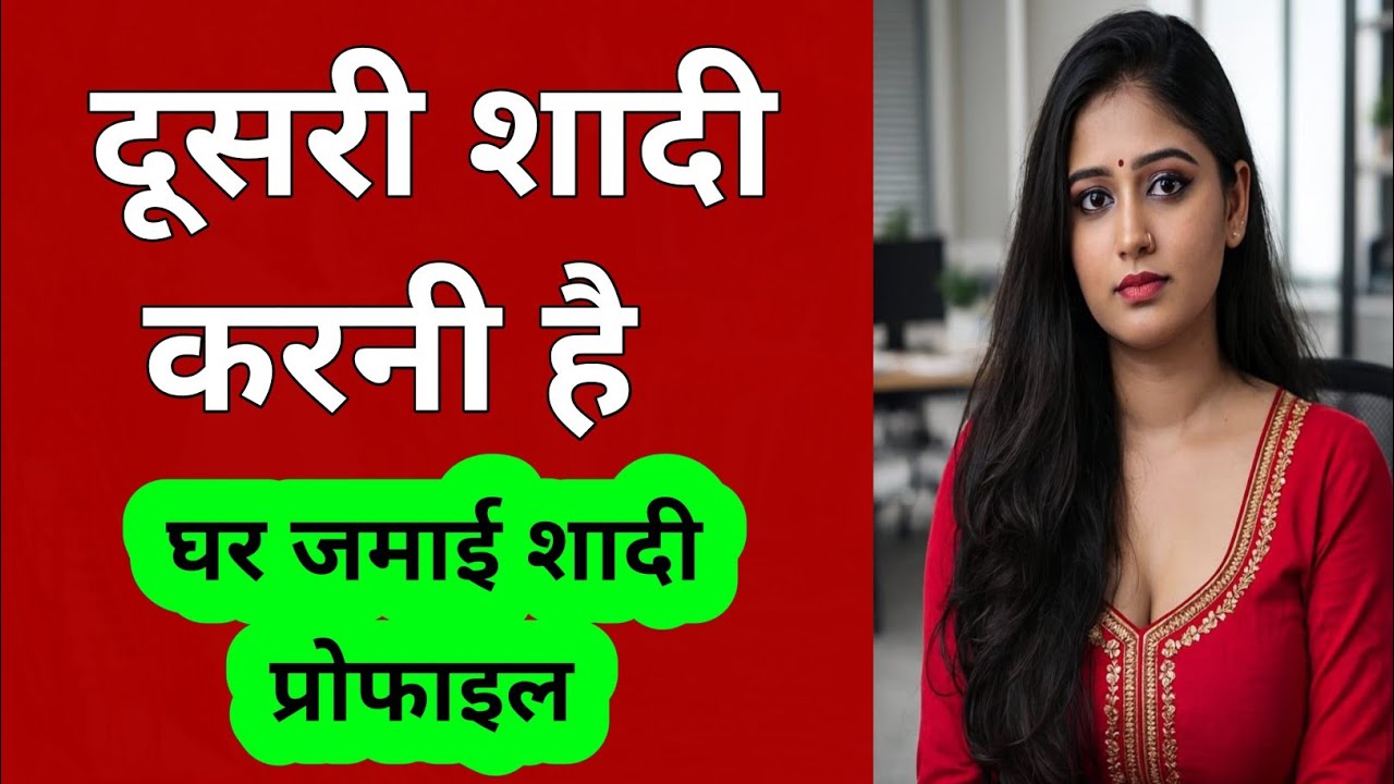 दूसरी शादी करनी है  |  Ghar Jamai  Shaadi Profile 