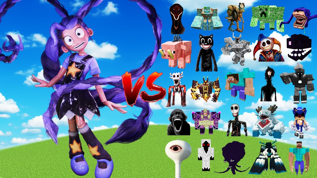 Lily Lovebraids [Poppy Playtime] vs NEW Minecraft Bosses | Minecraft Mob Battle