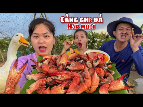 Video Ra Đồng Thăm Cha Ăn CÀNG GHẸ ĐÁ HẤP MUỐI Ngon Xỉu. Bim... - youtube