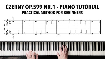 Czerny op.599 nr.1 Piano Tutorial | Practical Method for Beginners