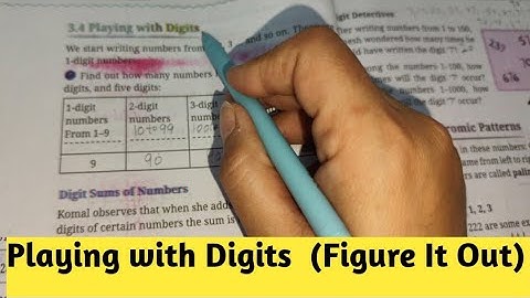 Playing with Digits || Chapter -3 Number Play  || Class 6th Maths - Ganita Prakash