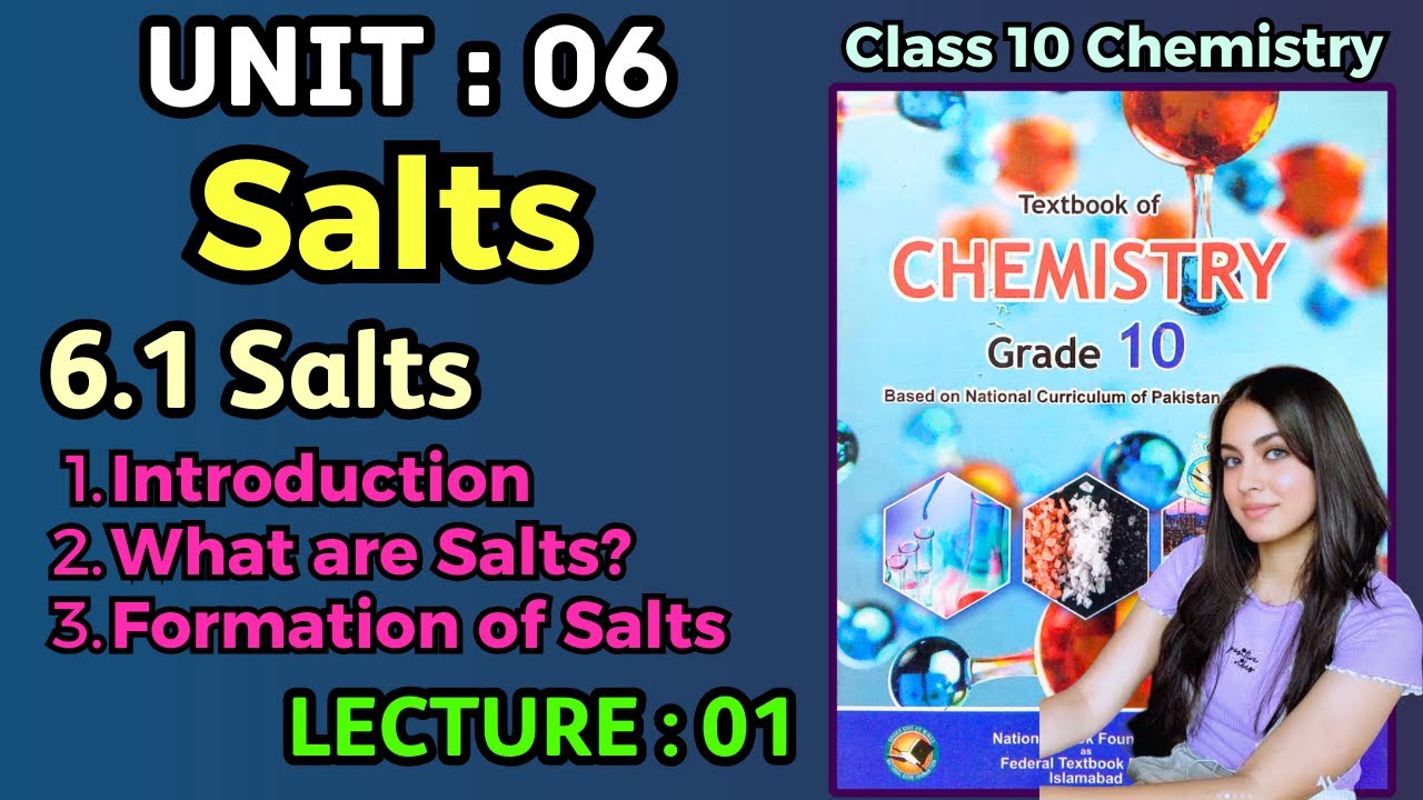 Chapter 6 Salts | Salts | Class 10 Chemistry Federal Board New Book 2026 NBF