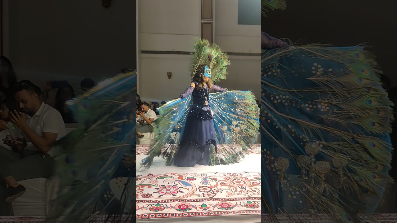 National costume round... Presenting as a Peacock....
