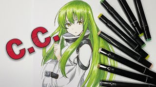 HOW TO DRAW C.C.\\code geass