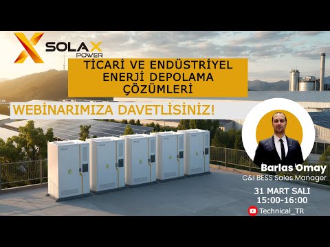 Solax Ticari ve Endüstriyel Enerji Depolama Çözümleri