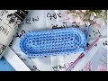 Crochet oval bag base | Móc đáy túi xách hình oval