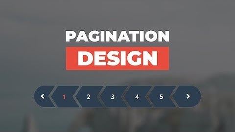 Amazing Pagination Design Using Only HTML & CSS
